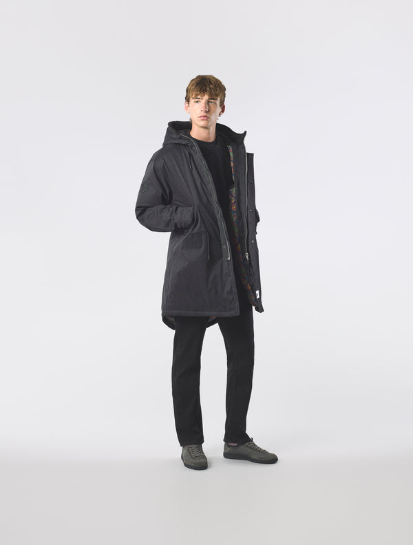 Pretty Green Portland Parka Black