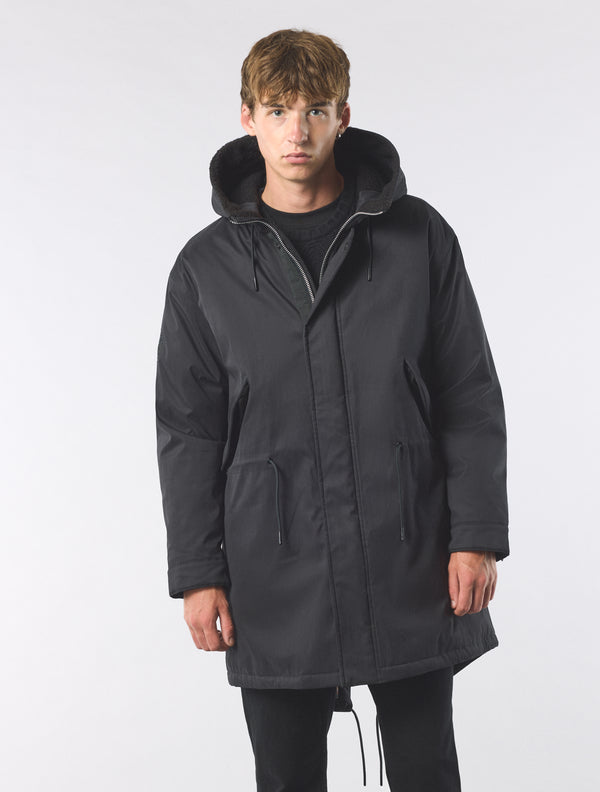Pretty Green Portland Parka Black