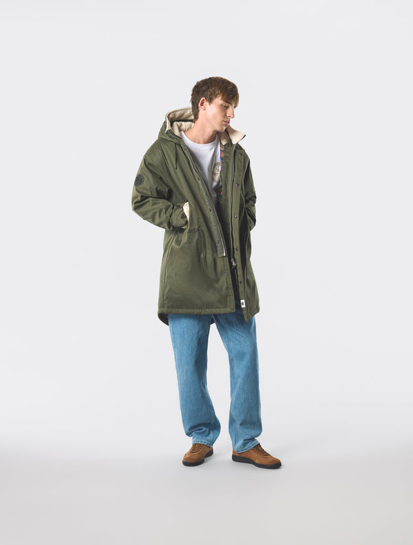 Pretty Green Portland Parka Khaki