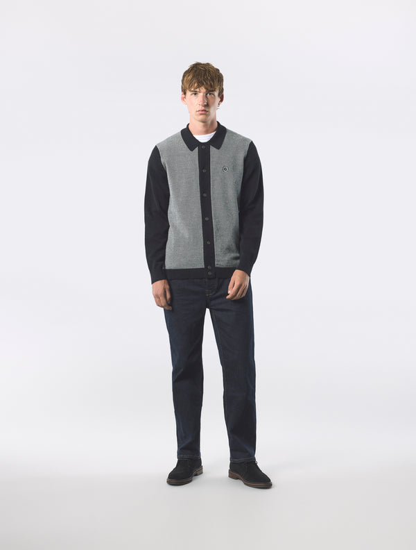 Pretty Green Roxy Knit Shirt Black
