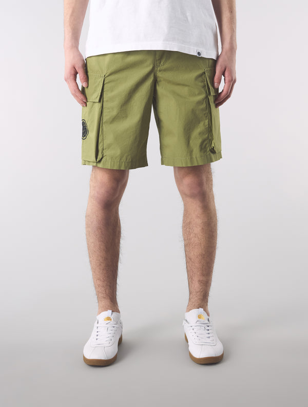 Pretty Green Stamford Cargo Shorts Khaki