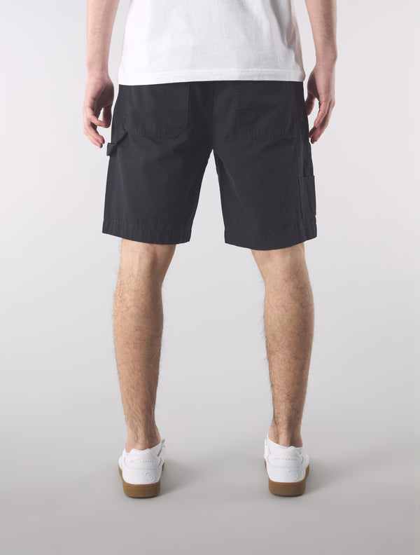 Pretty Green Stamford Carpenter Shorts Black