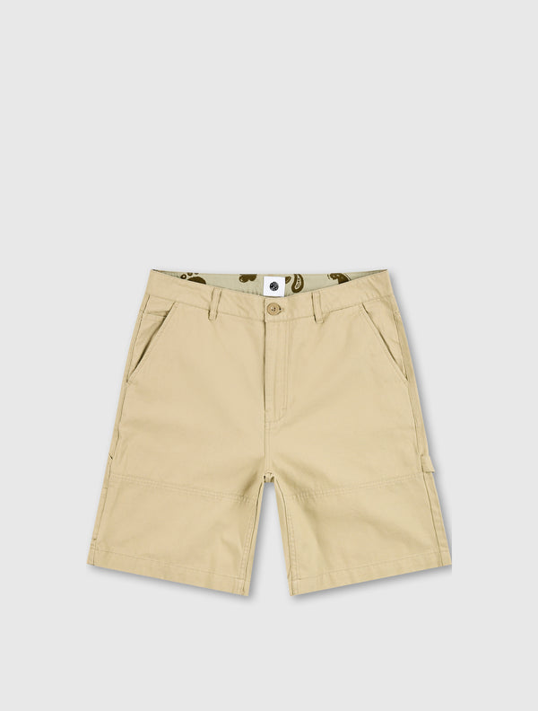pretty green Stamford Carpenter Shorts Taupe