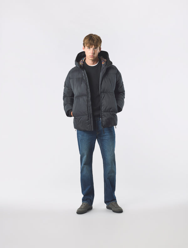 Pretty Green Stiperstone Puffer Jacket Black