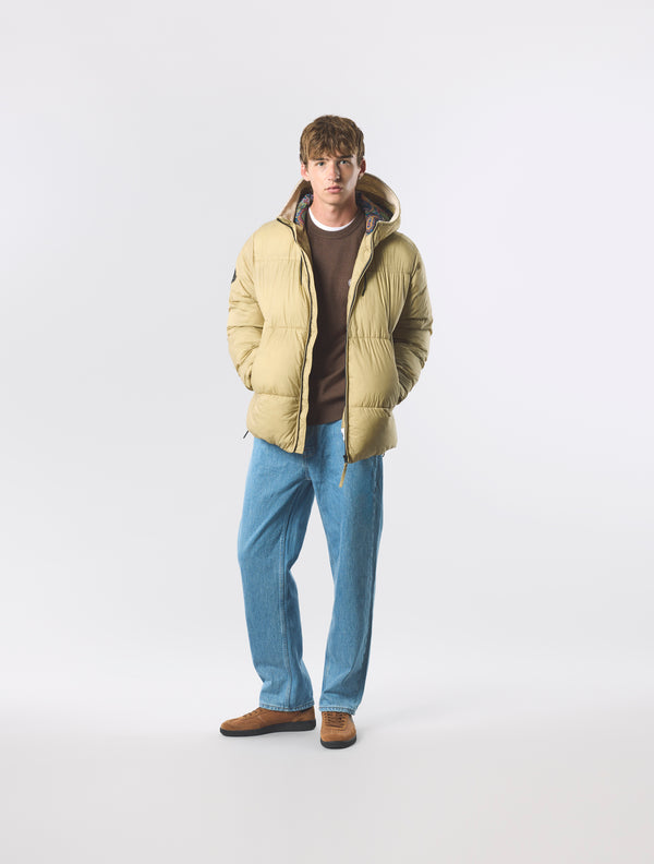 Pretty Green Stiperstone Puffer Jacket Taupe
