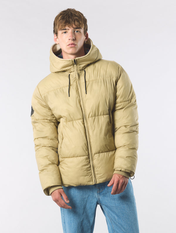Pretty Green Stiperstone Puffer Jacket Taupe