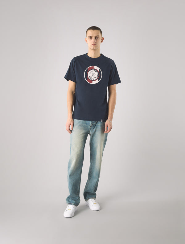Pretty Green Tilby Logo T-shirt Navy