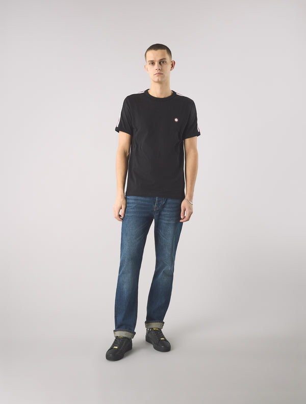 Pretty Green Tilby Tape T-shirt Black