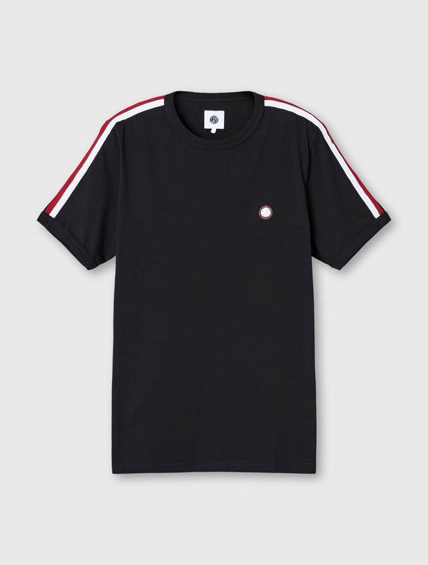 pretty green Tilby Tape T-shirt Black