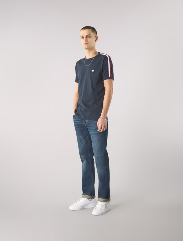 Pretty Green Tilby Tape T-shirt Navy