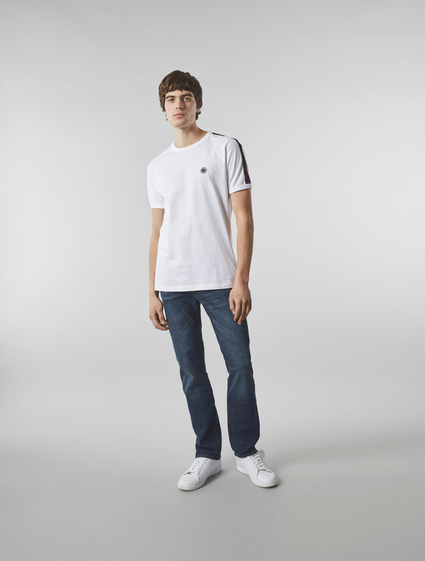 Pretty Green Tilby Tape T-shirt White