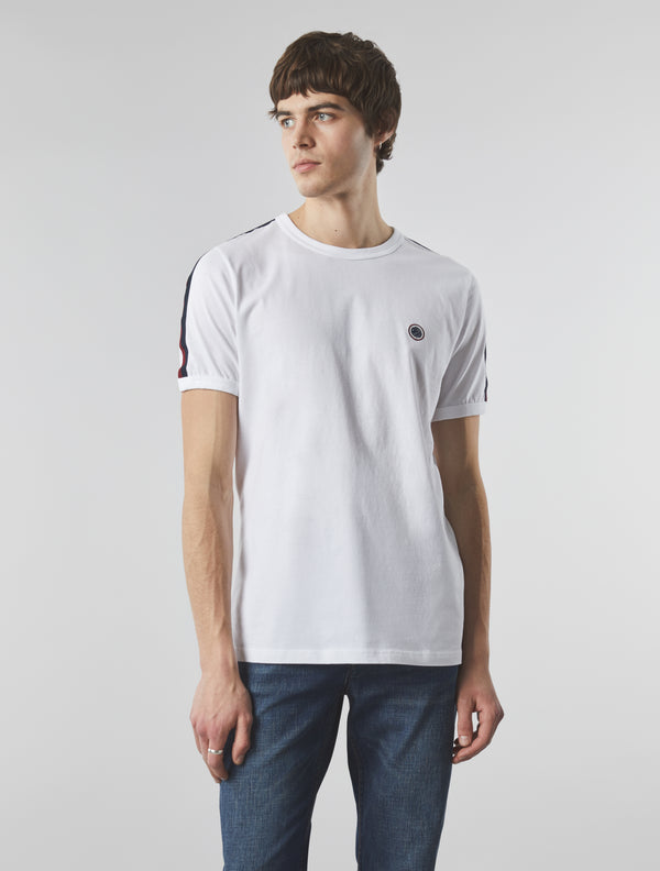Pretty Green Tilby Tape T-shirt White