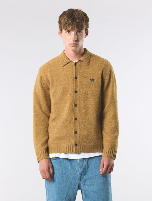 Pretty Green Whittaker Knit Shirt Tan