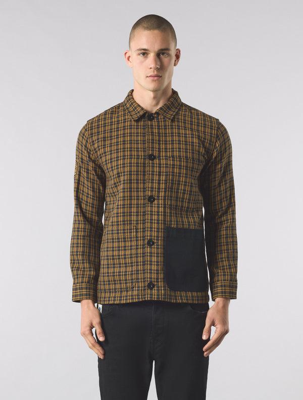 Pretty Green Whitworth Check Overshirt Black