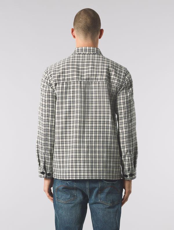 Pretty Green Whitworth Check Overshirt Stone