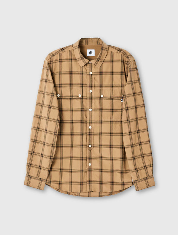 pretty green Willowbank Check Shirt Khaki