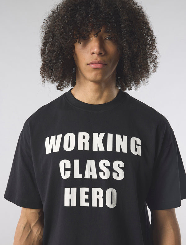 Pretty Green Working Class Hero T-shirt Black