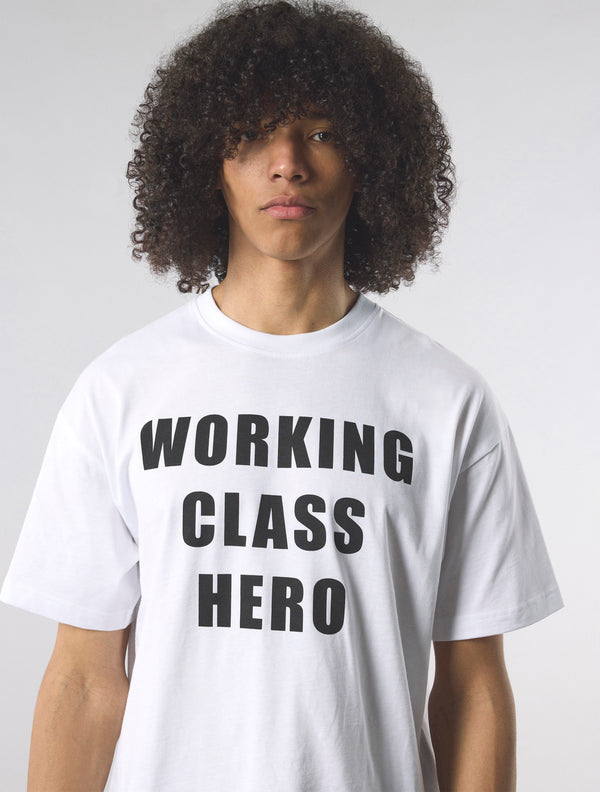 Pretty Green Working Class Hero T-shirt White