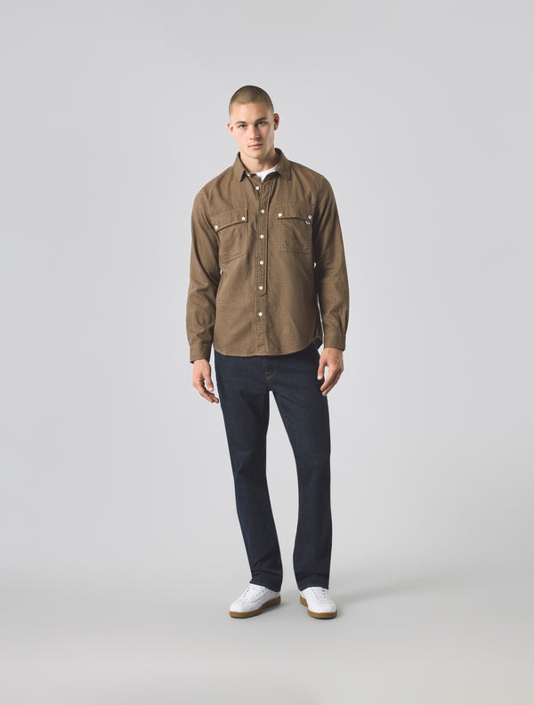 Pretty Green Wykeham Check Shirt Khaki