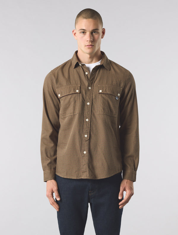 Pretty Green Wykeham Check Shirt Khaki