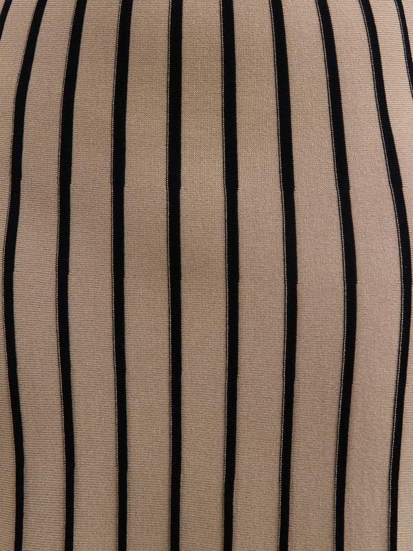 Pretty Lavish Alyssia Stripe Long Midaxi Knit Dress