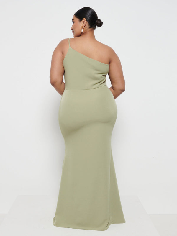 Pretty Lavish Amelia Crepe Maxi Bridesmaid Dress Curve