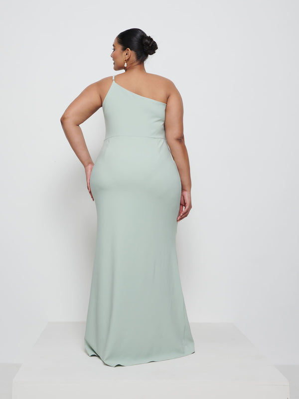 Pretty Lavish Amelia Crepe Maxi Bridesmaid Dress Curve