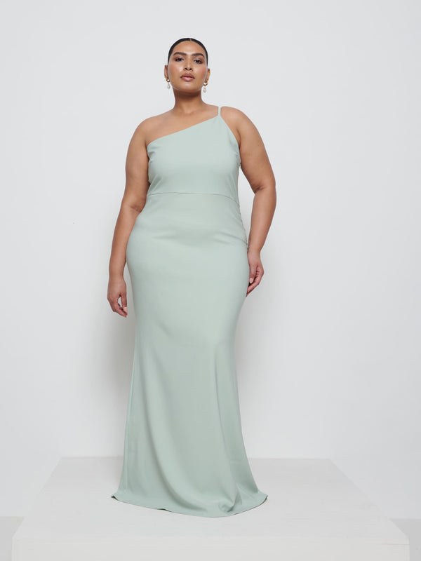 Pretty Lavish Amelia Crepe Maxi Bridesmaid Dress Curve