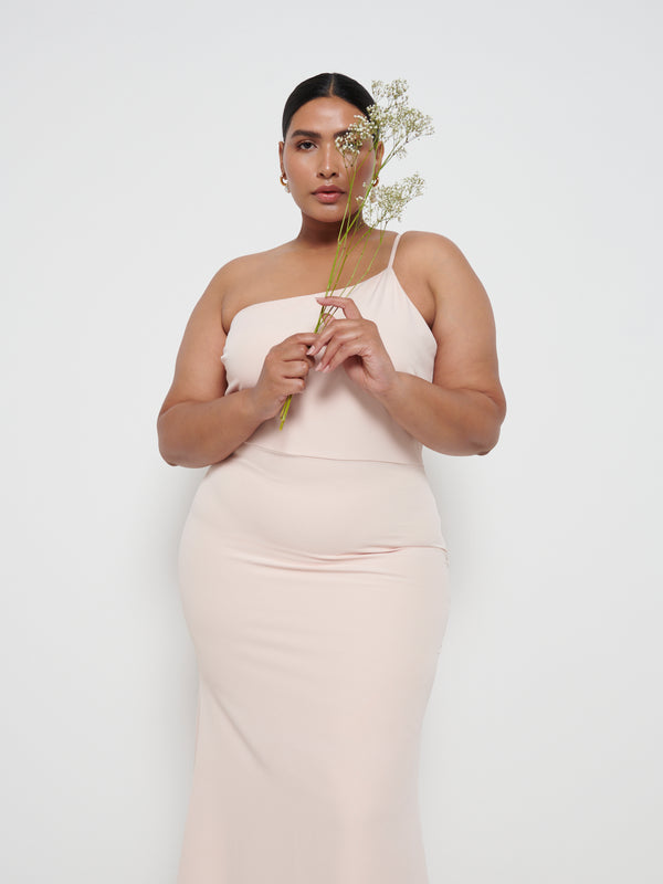 Pretty Lavish Amelia Crepe Maxi Bridesmaid Dress Curve