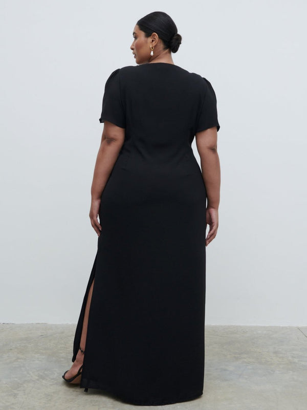 Pretty Lavish Edie Chiffon Maxi Bridesmaid Dress Curve