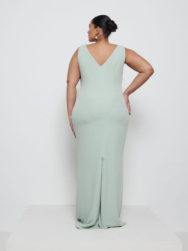 Pretty Lavish Esmee Crepe Maxi Bridesmaid Dress Curve