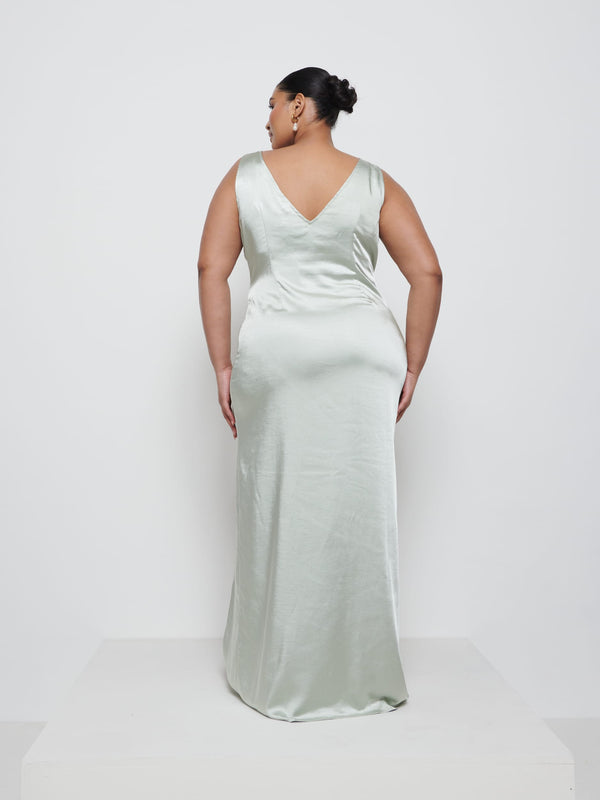 Pretty Lavish Esmee Wrap Maxi Bridesmaid Dress Curve