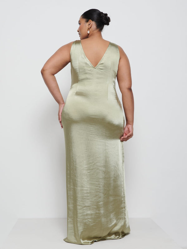 Pretty Lavish Esmee Wrap Maxi Bridesmaid Dress Curve