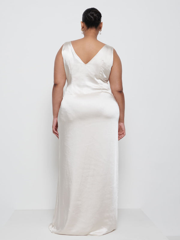 Pretty Lavish Esmee Wrap Maxi Bridesmaid Dress Curve