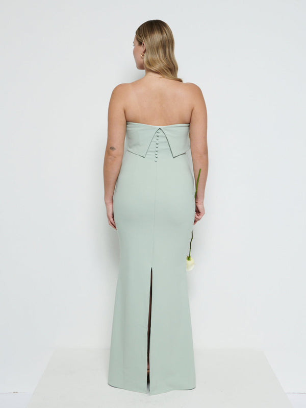 Pretty Lavish Julia Strapless Crepe Maxi Bridesmaid Dress