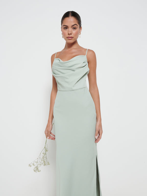 Pretty Lavish Keisha Cowl Neck Maxi Bridesmaid Dress