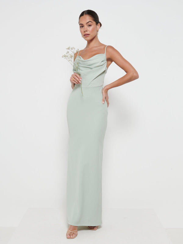 Pretty Lavish Keisha Cowl Neck Maxi Bridesmaid Dress