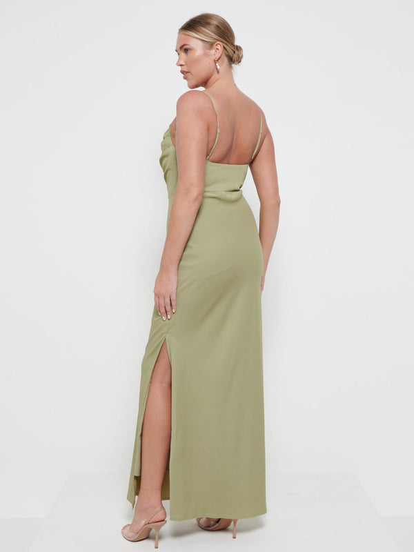 Pretty Lavish Keisha Cowl Neck Maxi Bridesmaid Dress