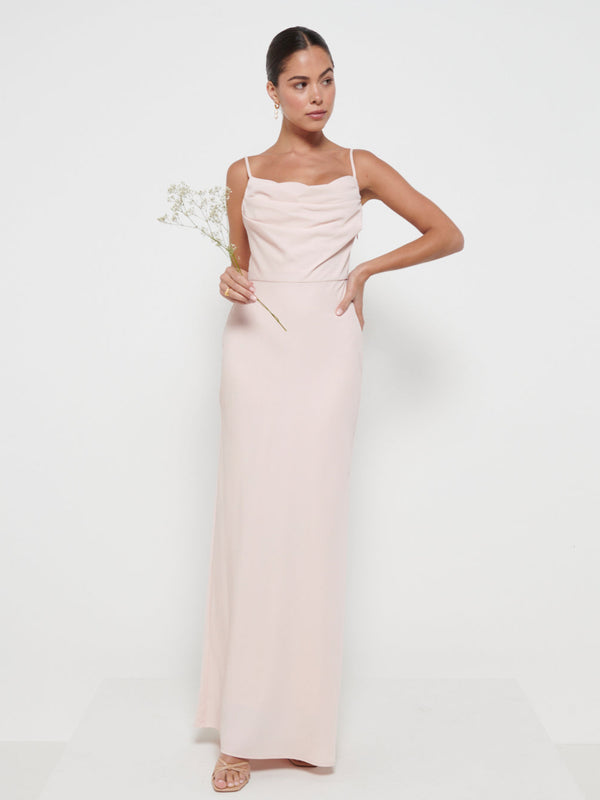 Pretty Lavish Keisha Cowl Neck Maxi Bridesmaid Dress