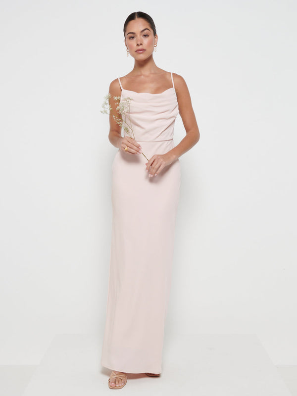 pretty lavish Keisha Cowl Neck Maxi Bridesmaid Dress