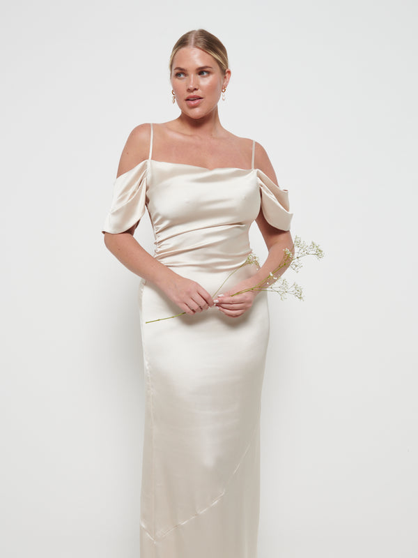 Pretty Lavish Lucette Recycled Maxi Bridesmaid Dress