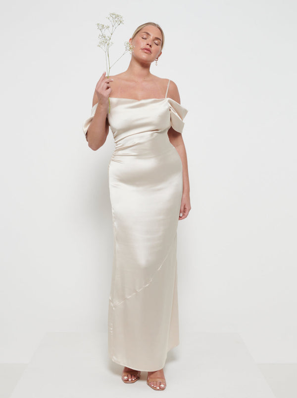 pretty lavish Lucette Recycled Maxi Bridesmaid Dress