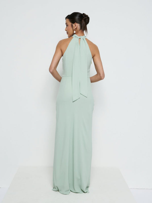 Pretty Lavish Odelle Tie Back Chiffon Maxi Bridesmaid Dress