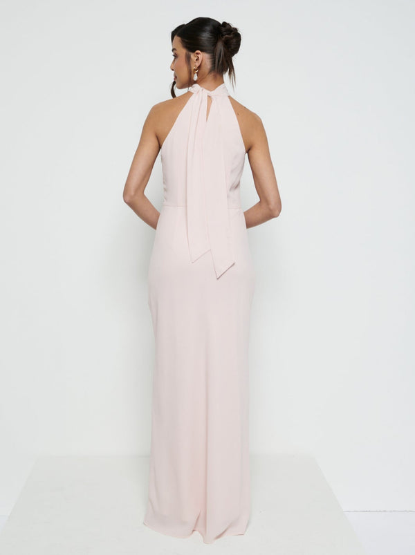 Pretty Lavish Odelle Tie Back Chiffon Maxi Bridesmaid Dress