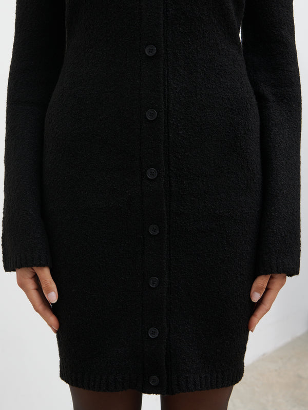 Pretty Lavish Aida Mini Button Down Knit Dress