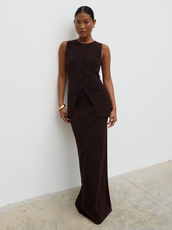 Pretty Lavish Alba Knit Maxi Skirt