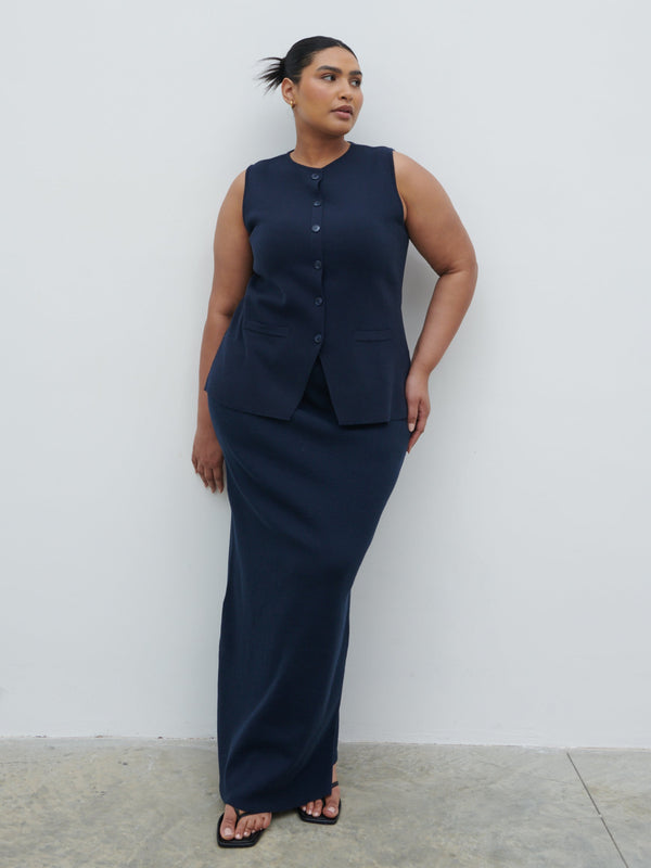 pretty lavish Alba Knit Maxi Skirt Curve