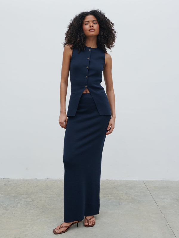 pretty lavish Alba Knit Maxi Skirt