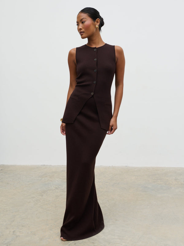 pretty lavish Alba Knit Maxi Skirt