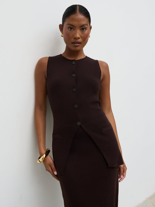 pretty lavish Alba Knit Waistcoat